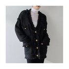 【ウィムガゼット/Whim Gazette】のミックスヤーンニットツイードジャケット 人気、トレンドファッション・服の通販 founy(ファニー) ファッション Fashion レディースファッション Fashion for Women アウター Coat / Outerwear Collection レディースジャケット・軽アウター Jackets アクリル Acrylic Material カーディガン Cardigan, Knitwear クラシカル Classical, Vintage-Inspired ジャケット Jacket, Outerwear ツイード Twill, Twill Weave フリンジ Fringe, Tassel 羽織 Haori, Light Jacket ミックス Mix, Mixed Style メタル Metal, Metal Parts 2025年 2025 2025-2026秋冬・A/W Autumn/Winter 2025–26 AW25–26 thumbnail ブラック|ID: prp329100004684717 ipo3291000000033831299