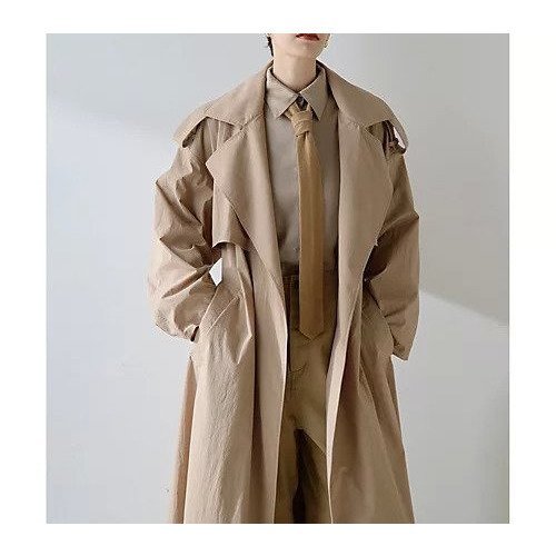 【ウィムガゼット/Whim Gazette】のロングトレンチコート 人気、トレンドファッション・服の通販 founy(ファニー) 　ファッション　Fashion　レディースファッション　Fashion for Women　アウター　Coat / Outerwear Collection　コート・ロングコート・ピーコート　Long Coats, Peacoats & More　トレンチコート / 春秋の定番アウター　Trench Coats　2025年　2025　2025-2026秋冬・A/W　Autumn/Winter 2025–26 AW25–26　インナー　Innerwear　シンプル　Simple, Minimal　タイプライター　Typewriter Fabric, Crisp Cotton　ロング　Long, Long-Length　エレガント 上品　Elegant　other-2|ID: prp329100004684721 ipo3291000000033831321