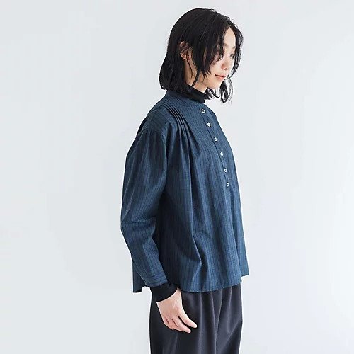 【ディー/D】のコットンチェックタックシャツ 人気、トレンドファッション・服の通販 founy(ファニー) 　ファッション　Fashion　レディースファッション　Fashion for Women　トップス・カットソー　Cut & Sew Tops　シャツ・ブラウス・オフィスカジュアル　Elegant Blouses & Button-Ups　おすすめ　Recommended / Our Picks　インナー　Innerwear　カットソー　Cut and Sewn Top　定番　Standard, Basic Item　other-2|ID: prp329100004684856 ipo3291000000033832070