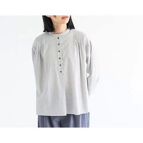 【ディー/D】のコットンストライプタックシャツ 人気、トレンドファッション・服の通販 founy(ファニー) ファッション Fashion レディースファッション Fashion for Women トップス・カットソー Cut & Sew Tops シャツ・ブラウス・オフィスカジュアル Elegant Blouses & Button-Ups おすすめ Recommended / Our Picks ストライプ Stripe, Striped Pattern 定番 Standard, Basic Item |ID:prp329100004684858