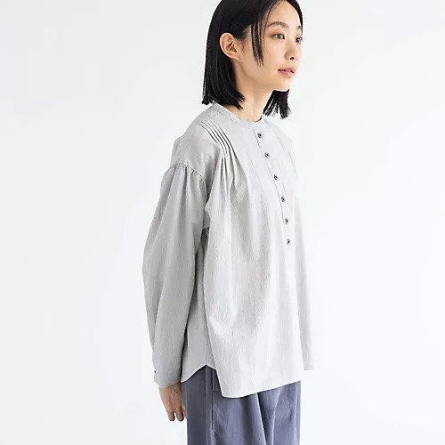 【ディー/D】のコットンストライプタックシャツ 人気、トレンドファッション・服の通販 founy(ファニー) 　ファッション　Fashion　レディースファッション　Fashion for Women　トップス・カットソー　Cut & Sew Tops　シャツ・ブラウス・オフィスカジュアル　Elegant Blouses & Button-Ups　おすすめ　Recommended / Our Picks　ストライプ　Stripe, Striped Pattern　定番　Standard, Basic Item　other-3|ID: prp329100004684858 ipo3291000000033832078