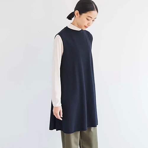 【その他のブランド/Other】のラムウールワンピースベスト 人気、トレンドファッション・服の通販 founy(ファニー) 　ファッション　Fashion　レディースファッション　Fashion for Women　アウター　Coat / Outerwear Collection　おすすめ　Recommended / Our Picks　シンプル　Simple, Minimal　チュニック　Tunic, Long Top　ベスト　Vest, Waistcoat　ボトルネック　Bottle Neck, Mock Neck　ワイド　Wide, Wide Fit　other-2|ID: prp329100004684873 ipo3291000000033832145