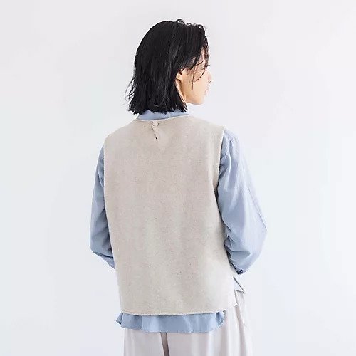 【その他のブランド/Other】のラムウールシンプルベスト 人気、トレンドファッション・服の通販 founy(ファニー) 　ファッション　Fashion　レディースファッション　Fashion for Women　アウター　Coat / Outerwear Collection　トップス・カットソー　Cut & Sew Tops　ベスト&ジレ / 重ね着スタイル　Vests & Gilets　カットソー　Cut and Sewn Top　カーディガン　Cardigan, Knitwear　シンプル　Simple, Minimal　ベスト　Vest, Waistcoat　今季　This Season, Current Season　other-3|ID: prp329100004684875 ipo3291000000033832165