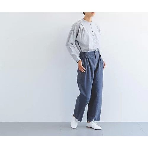 【ディー/D】のコットンリネンワッシャーウェザーパンツ インテリア・キッズ・メンズ・レディースファッション・服の通販 founy(ファニー) 　ファッション　Fashion　レディースファッション　Fashion for Women　パンツ　Pants & Trousers　シンプル　Simple, Minimal　ワイド　Wide, Wide Fit　夏　Summer　グレー|ID: prp329100004684879 ipo3291000000033832189