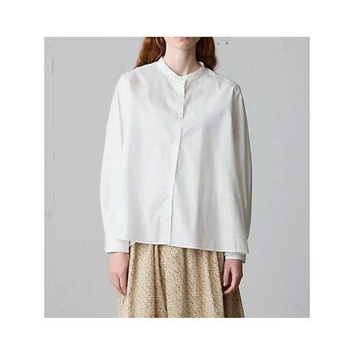 【ミディウミ/MidiUmi】のAラインバンドカラーシャツ インテリア・キッズ・メンズ・レディースファッション・服の通販 founy(ファニー) ファッション Fashion レディースファッション Fashion for Women トップス・カットソー Cut & Sew Tops シャツ・ブラウス・オフィスカジュアル Elegant Blouses & Button-Ups タイプライター Typewriter Fabric, Crisp Cotton ベーシック Basic, Essential ヨーク Yoke, Yoke Design 定番 Standard, Basic Item オフホワイト|ID: prp329100004686301 ipo3291000000033840571