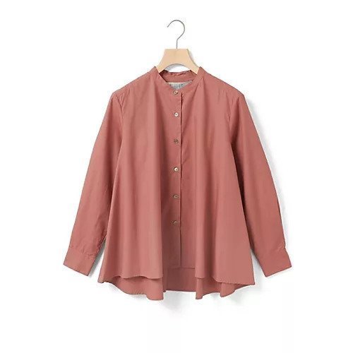 【ミディウミ/MidiUmi】のAラインバンドカラーシャツ インテリア・キッズ・メンズ・レディースファッション・服の通販 founy(ファニー) ファッション Fashion レディースファッション Fashion for Women トップス・カットソー Cut & Sew Tops シャツ・ブラウス・オフィスカジュアル Elegant Blouses & Button-Ups タイプライター Typewriter Fabric, Crisp Cotton ベーシック Basic, Essential ヨーク Yoke, Yoke Design 定番 Standard, Basic Item ピンク|ID: prp329100004686301 ipo3291000000033928290