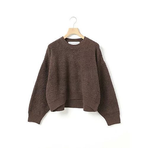 【ミディウミ/MidiUmi】のパイルボアニットプルオーバー インテリア・キッズ・メンズ・レディースファッション・服の通販 founy(ファニー) 　ファッション　Fashion　レディースファッション　Fashion for Women　トップス・カットソー　Cut & Sew Tops　ニット　Knit Tops & Sweaters　カジュアルプルオーバー・ニットトップス　Pullovers & Knit Tops / Casual Pullovers　シンプル　Simple, Minimal　バランス　Balance, Style Balance　ベーシック　Basic, Essential　ブラウン|ID: prp329100004686316 ipo3291000000035732885