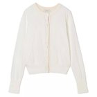 【スアデオ/suadeo】の配色シアーニットカーディガン オフホワイト×ベージュ|ID:prp329100004686322