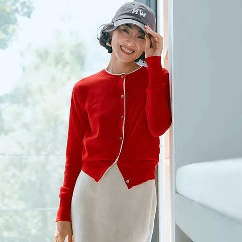 【スアデオ/suadeo】の配色シアーニットカーディガン 人気、トレンドファッション・服の通販 founy(ファニー) 　ファッション　Fashion　レディースファッション　Fashion for Women　トップス・カットソー　Cut & Sew Tops　ニット　Knit Tops & Sweaters　カーディガン・羽織り　Layered Style Cardigans　シンプル　Simple, Minimal　フロント　Front, Front Design　洗える　Machine Washable　other-2|ID: prp329100004686322 ipo3291000000036318603