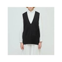 【ミズイロ インド/mizuiro ind】のpleats hem V neck vest 人気、トレンドファッション・服の通販 founy(ファニー) ファッション Fashion レディースファッション Fashion for Women アウター Coat / Outerwear Collection トップス・カットソー Cut & Sew Tops ベスト&ジレ / 重ね着スタイル Vests & Gilets インナー Innerwear プリーツ Pleats, Pleated ベスト Vest, Waistcoat エレガント 上品 Elegant 夏 Summer 秋 Autumn |ID:prp329100004686328