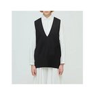 【ミズイロ インド/mizuiro ind】のpleats hem V neck vest 人気、トレンドファッション・服の通販 founy(ファニー) ファッション Fashion レディースファッション Fashion for Women アウター Coat / Outerwear Collection トップス・カットソー Cut & Sew Tops ベスト&ジレ / 重ね着スタイル Vests & Gilets インナー Innerwear プリーツ Pleats, Pleated ベスト Vest, Waistcoat エレガント 上品 Elegant 夏 Summer 秋 Autumn thumbnail black|ID: prp329100004686328 ipo3291000000033840738