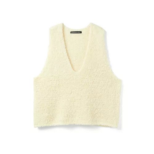 【ミズイロ インド/mizuiro ind】のへアリーVネックベスト インテリア・キッズ・メンズ・レディースファッション・服の通販 founy(ファニー) 　ファッション　Fashion　レディースファッション　Fashion for Women　アウター　Coat / Outerwear Collection　トップス・カットソー　Cut & Sew Tops　ベスト&ジレ / 重ね着スタイル　Vests & Gilets　Vネックトップス　V-Neck Tops / V-Cut Neckline Shirts　インナー　Innerwear　ベスト　Vest, Waistcoat　ポケット　Pocket, Pocket Detail　モコモコ　Fuzzy, Fluffy　人気　Popular, Best Seller　秋　Autumn　アイボリー|ID: prp329100004686336 ipo3291000000033840784