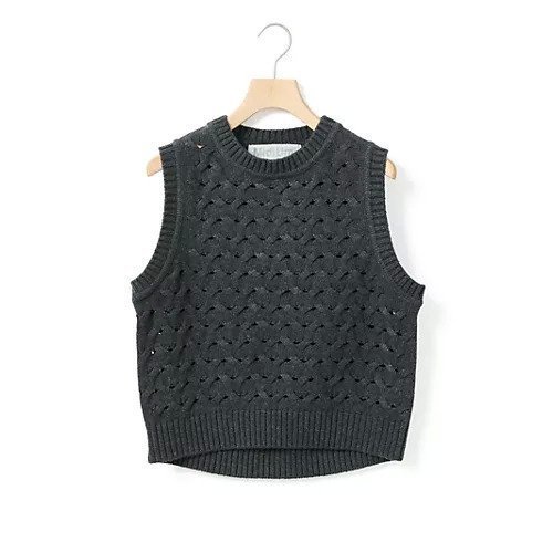【ミディウミ/MidiUmi】のショート編みパターンベスト インテリア・キッズ・メンズ・レディースファッション・服の通販 founy(ファニー) https://founy.com/ ファッション Fashion レディースファッション Fashion for Women アウター Coat / Outerwear Collection トップス・カットソー Cut & Sew Tops ベスト&ジレ / 重ね着スタイル Vests & Gilets ショート Short, Short Length バスケット Basket, Basket Bag パターン Pattern, Design Print ベスト Vest, Waistcoat ベーシック Basic, Essential A/W・秋冬 Autumn/Winter |ID: prp329100004686342 ipo3291000000035919982