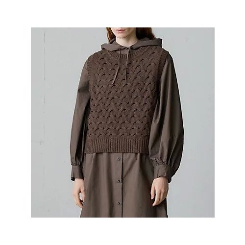 【ミディウミ/MidiUmi】のショート編みパターンベスト 人気、トレンドファッション・服の通販 founy(ファニー) 　ファッション　Fashion　レディースファッション　Fashion for Women　アウター　Coat / Outerwear Collection　トップス・カットソー　Cut & Sew Tops　ベスト&ジレ / 重ね着スタイル　Vests & Gilets　ショート　Short, Short Length　バスケット　Basket, Basket Bag　パターン　Pattern, Design Print　ベスト　Vest, Waistcoat　ベーシック　Basic, Essential　A/W・秋冬　Autumn/Winter　other-2|ID: prp329100004686342 ipo3291000000035919985