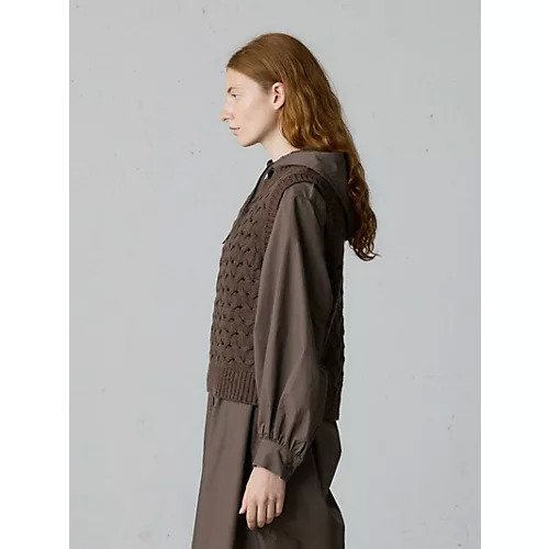 【ミディウミ/MidiUmi】のショート編みパターンベスト 人気、トレンドファッション・服の通販 founy(ファニー) 　ファッション　Fashion　レディースファッション　Fashion for Women　アウター　Coat / Outerwear Collection　トップス・カットソー　Cut & Sew Tops　ベスト&ジレ / 重ね着スタイル　Vests & Gilets　ショート　Short, Short Length　バスケット　Basket, Basket Bag　パターン　Pattern, Design Print　ベスト　Vest, Waistcoat　ベーシック　Basic, Essential　A/W・秋冬　Autumn/Winter　other-3|ID: prp329100004686342 ipo3291000000035919986