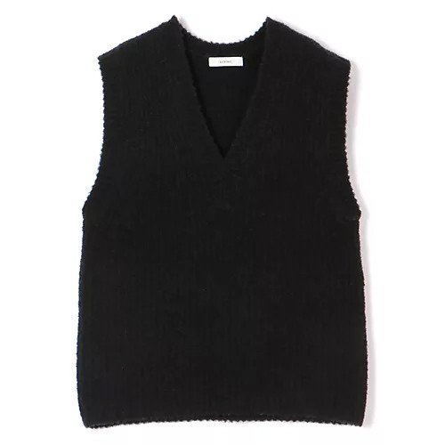 【スアデオ/suadeo】のブークレーニットベスト インテリア・キッズ・メンズ・レディースファッション・服の通販 founy(ファニー) 　ファッション　Fashion　レディースファッション　Fashion for Women　アウター　Coat / Outerwear Collection　トップス・カットソー　Cut & Sew Tops　ニット　Knit Tops & Sweaters　ベスト&ジレ / 重ね着スタイル　Vests & Gilets　秋　Autumn　今季　This Season, Current Season　シンプル　Simple, Minimal　タンク　Tank Top, Sleeveless Top　デコルテ　Décolleté, Neckline　トレンド　Trend, Trending Now　バランス　Balance, Style Balance　ベスト　Vest, Waistcoat　リボン　Ribbon, Bow　A/W・秋冬　Autumn/Winter　ブラック|ID: prp329100004686344 ipo3291000000036250038