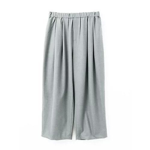 【ミズイロ インド/mizuiro ind】のワイドタックパンツ インテリア・キッズ・メンズ・レディースファッション・服の通販 founy(ファニー) 　ファッション　Fashion　レディースファッション　Fashion for Women　パンツ　Pants & Trousers　ストレッチ　Stretch, Stretchy Fabric　テーパード　Tapered, Tapered Pants　ワイド　Wide, Wide Fit　今季　This Season, Current Season　再入荷　Restock / Back in Stock　秋　Autumn　ライトグレー|ID: prp329100004686358 ipo3291000000033928300