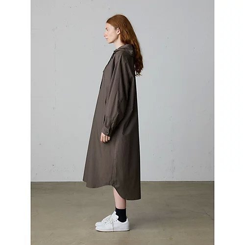 【ミディウミ/MidiUmi】のフード付きシャツワンピース 人気、トレンドファッション・服の通販 founy(ファニー) 　ファッション　Fashion　レディースファッション　Fashion for Women　ワンピース　Dresses　シャツワンピース / 1枚で着映えコーデ　Shirt Dresses　タイプライター　Typewriter Fabric, Crisp Cotton　ベスト　Vest, Waistcoat　other-3|ID: prp329100004686362 ipo3291000000033840966