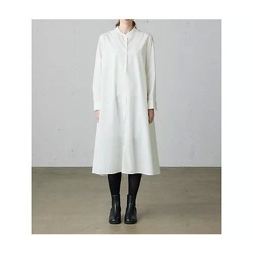 【ミディウミ/MidiUmi】のAラインバンドカラーシャツワンピース インテリア・キッズ・メンズ・レディースファッション・服の通販 founy(ファニー) ファッション Fashion レディースファッション Fashion for Women ワンピース Dresses シャツワンピース / 1枚で着映えコーデ Shirt Dresses シンプル Simple, Minimal スニーカー Sneakers, Trainers タイプライター Typewriter Fabric, Crisp Cotton フロント Front, Front Design ロング Long, Long-Length 定番 Standard, Basic Item オフホワイト|ID: prp329100004686365 ipo3291000000033840976