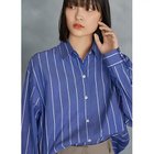 【スタイルデリ/STYLE DELI】の広め間隔ストライプシャツ 人気、トレンドファッション・服の通販 founy(ファニー) ファッション Fashion レディースファッション Fashion for Women トップス・カットソー Cut & Sew Tops シャツ・ブラウス・オフィスカジュアル Elegant Blouses & Button-Ups 春 Spring 秋 Autumn カフス Cuff Design カーディガン Cardigan, Knitwear スウェット / スエット Sweatshirt, Sweatwear ストライプ Stripe, Striped Pattern 定番 Standard, Basic Item バランス Balance, Style Balance パール Pearl, Pearl Accent フロント Front, Front Design ボーダー Border, Stripe ポケット Pocket, Pocket Detail ワイド Wide, Wide Fit 冬 Winter / This Winter A/W・秋冬 Autumn/Winter thumbnail ブルー|ID: prp329100004686521 ipo3291000000033842207