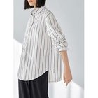 【スタイルデリ/STYLE DELI】の広め間隔ストライプシャツ 人気、トレンドファッション・服の通販 founy(ファニー) ファッション Fashion レディースファッション Fashion for Women トップス・カットソー Cut & Sew Tops シャツ・ブラウス・オフィスカジュアル Elegant Blouses & Button-Ups 春 Spring 秋 Autumn カフス Cuff Design カーディガン Cardigan, Knitwear スウェット / スエット Sweatshirt, Sweatwear ストライプ Stripe, Striped Pattern 定番 Standard, Basic Item バランス Balance, Style Balance パール Pearl, Pearl Accent フロント Front, Front Design ボーダー Border, Stripe ポケット Pocket, Pocket Detail ワイド Wide, Wide Fit 冬 Winter / This Winter A/W・秋冬 Autumn/Winter thumbnail ホワイト|ID: prp329100004686521 ipo3291000000033842208
