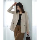 【スタイルデリ/STYLE DELI】のストレッチメッシュ生地ダブルジャケット 人気、トレンドファッション・服の通販 founy(ファニー) ファッション Fashion レディースファッション Fashion for Women アウター Coat / Outerwear Collection レディースジャケット・軽アウター Jackets イエロー Yellow エレガント 上品 Elegant ヴィンテージ Vintage Style 春 Spring クール Cool, Chic ジャケット Jacket, Outerwear ストレッチ Stretch, Stretchy Fabric ストレート Straight, Straight Cut スリット Slit, Slit Detail ダブル Double, Double-Breasted テーラード Tailored, Tailored Fit 定番 Standard, Basic Item ノースリーブ Sleeveless, No-Sleeve 人気 Popular, Best Seller 長袖 Long Sleeve, Full Sleeve フォルム Silhouette, Form フロント Front, Front Design ポケット Pocket, Pocket Detail メタル Metal, Metal Parts メッシュ Mesh, Net Fabric リュック Backpack, Rucksack 冬 Winter / This Winter A/W・秋冬 Autumn/Winter S/S・春夏 SS, Spring/Summer, Warm Season 夏 Summer ビジネス 仕事 通勤 Business / Work / Commuting thumbnail グレージュ|ID: prp329100004688500 ipo3291000000033859803