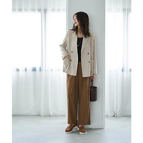 【スタイルデリ/STYLE DELI】のストレッチメッシュ生地ダブルジャケット 人気、トレンドファッション・服の通販 founy(ファニー) 　ファッション　Fashion　レディースファッション　Fashion for Women　アウター　Coat / Outerwear Collection　レディースジャケット・軽アウター　Jackets　イエロー　Yellow　エレガント 上品　Elegant　ヴィンテージ　Vintage Style　春　Spring　クール　Cool, Chic　ジャケット　Jacket, Outerwear　ストレッチ　Stretch, Stretchy Fabric　ストレート　Straight, Straight Cut　スリット　Slit, Slit Detail　ダブル　Double, Double-Breasted　テーラード　Tailored, Tailored Fit　定番　Standard, Basic Item　ノースリーブ　Sleeveless, No-Sleeve　人気　Popular, Best Seller　長袖　Long Sleeve, Full Sleeve　フォルム　Silhouette, Form　フロント　Front, Front Design　ポケット　Pocket, Pocket Detail　メタル　Metal, Metal Parts　メッシュ　Mesh, Net Fabric　リュック　Backpack, Rucksack　冬　Winter / This Winter　A/W・秋冬　Autumn/Winter　S/S・春夏　SS, Spring/Summer, Warm Season　夏　Summer　ビジネス 仕事 通勤　Business / Work / Commuting　other-2|ID: prp329100004688500 ipo3291000000033859805
