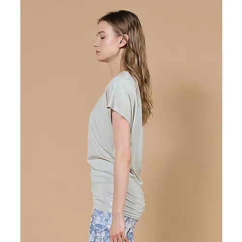 【ジュリエ/Julier】のエコリヨセル 半袖トップス 人気、トレンドファッション・服の通販 founy(ファニー) 　ファッション　Fashion　レディースファッション　Fashion for Women　トップス・カットソー　Cut & Sew Tops　コレクション　Collection, Seasonal Line　ストレッチ　Stretch, Stretchy Fabric　なめらか　Smooth, Silky Texture　フィット　Fit, Slim Fit　半袖　Short Sleeve, Half Sleeve　無地　Plain, Solid Color　ヨガ　Yoga, Yoga Wear　ラベンダー　Lavender　リラックス　Relax, Relaxed Fit　エレガント 上品　Elegant　other-3|ID: prp329100004689255 ipo3291000000033866273