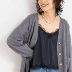 【ノーリーズソフィー/NOLLEY'S sophi】のウォッシャブルレーストリミングサテンキャミブラウス ネイビー|ID: prp329100004689263 ipo3291000000033866324