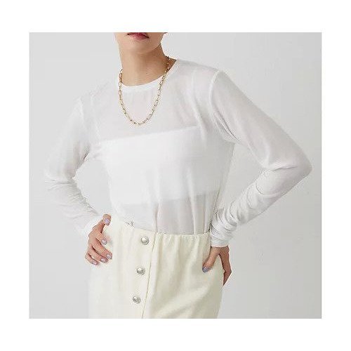 【ウィムガゼット/Whim Gazette】の【THE PAUSE】シアーロンTEE 人気、トレンドファッション・服の通販 founy(ファニー) 　ファッション　Fashion　レディースファッション　Fashion for Women　トップス・カットソー　Cut & Sew Tops　ロングTシャツ・Tシャツ　Longline T-Shirts & Tees　インナー　Innerwear　ヴィンテージ　Vintage Style　カットソー　Cut and Sewn Top　グラデーション　Gradient, Ombre　シアー　Sheer, See-Through　シンプル　Simple, Minimal　ワーク　Workwear, Utility Style　おすすめ　Recommended / Our Picks　2025年　2025　2025-2026秋冬・A/W　Autumn/Winter 2025–26 AW25–26　other-2|ID: prp329100004689265 ipo3291000000033866339