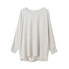 【ジュリエ/Julier】のエコリヨセルハーフスリーブプルオーバー 人気、トレンドファッション・服の通販 founy(ファニー) ファッション Fashion レディースファッション Fashion for Women トップス・カットソー Cut & Sew Tops カジュアルプルオーバー・ニットトップス Pullovers & Knit Tops / Casual Pullovers ギャザー Gathered, Ruffled コレクション Collection, Seasonal Line ストレッチ Stretch, Stretchy Fabric なめらか Smooth, Silky Texture 無地 Plain, Solid Color ヨガ Yoga, Yoga Wear ラベンダー Lavender リラックス Relax, Relaxed Fit エレガント 上品 Elegant thumbnail ライトグレー|ID: prp329100004689267 ipo3291000000033866352