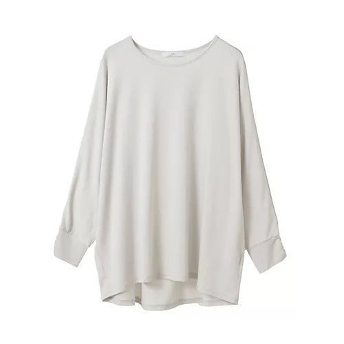 【ジュリエ/Julier】のエコリヨセルハーフスリーブプルオーバー インテリア・キッズ・メンズ・レディースファッション・服の通販 founy(ファニー) 　ファッション　Fashion　レディースファッション　Fashion for Women　トップス・カットソー　Cut & Sew Tops　カジュアルプルオーバー・ニットトップス　Pullovers & Knit Tops / Casual Pullovers　ギャザー　Gathered, Ruffled　コレクション　Collection, Seasonal Line　ストレッチ　Stretch, Stretchy Fabric　なめらか　Smooth, Silky Texture　無地　Plain, Solid Color　ヨガ　Yoga, Yoga Wear　ラベンダー　Lavender　リラックス　Relax, Relaxed Fit　エレガント 上品　Elegant　ライトグレー|ID: prp329100004689267 ipo3291000000033866352