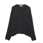 【イーバイエクラ/E by eclat】の【斉藤くみさんコラボ】カシミヤ混極上ワイドカットソー ブラック|ID:prp329100004689270