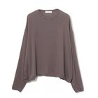 【イーバイエクラ/E by eclat】の【斉藤くみさんコラボ】カシミヤ混極上ワイドカットソー カーキグレー|ID:prp329100004689270