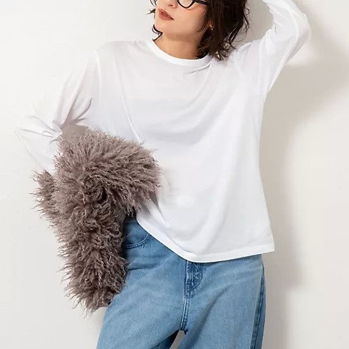 【ノーリーズ/NOLLEY'S】のMY STANDARD ウォッシャブルアルビニエアリータッチロンT インテリア・キッズ・メンズ・レディースファッション・服の通販 founy(ファニー) 　ファッション　Fashion　レディースファッション　Fashion for Women　トップス・カットソー　Cut & Sew Tops　ロングTシャツ・Tシャツ　Longline T-Shirts & Tees　2024年　2024　2024-2025秋冬・A/W　Autumn/Winter 2024–25 AW24–25　2025年　2025　2025-2026秋冬・A/W　Autumn/Winter 2025–26 AW25–26　イタリア　Italy　インナー　Innerwear　エアリー　Airy Texture　人気　Popular, Best Seller　定番　Standard, Basic Item　ホワイト|ID: prp329100004689276 ipo3291000000033866422