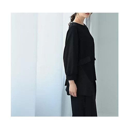 【スタイルデリ/STYLE DELI】の【BLK001】ドッキングディティールトップス 人気、トレンドファッション・服の通販 founy(ファニー) 　ファッション　Fashion　レディースファッション　Fashion for Women　トップス・カットソー　Cut & Sew Tops　切替　Switching, Contrast Panel　ショルダー　Shoulder, Shoulder Strap　シンプル　Simple, Minimal　ストライプ　Stripe, Striped Pattern　ストレッチ　Stretch, Stretchy Fabric　スラックス　Slacks, Dress Pants　デニム　Denim, Jeans Material　ドロップ　Drop Shoulder, Dropped Style　バランス　Balance, Style Balance　プリーツ　Pleats, Pleated　ワイド　Wide, Wide Fit　おすすめ　Recommended / Our Picks　日本製　Made In Japan　夏　Summer　other-3|ID: prp329100004689282 ipo3291000000033866461