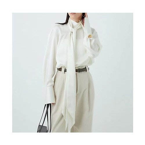 【カオス/Chaos】のイレーネブラウス インテリア・キッズ・メンズ・レディースファッション・服の通販 founy(ファニー) ファッション Fashion レディースファッション Fashion for Women トップス・カットソー Cut & Sew Tops シャツ・ブラウス・オフィスカジュアル Elegant Blouses & Button-Ups 2025年 2025 2025-2026秋冬・A/W Autumn/Winter 2025–26 AW25–26 冬 Winter / This Winter インナー Innerwear エレガント 上品 Elegant カフス Cuff Design サテン Satin, Glossy Fabric ショルダー Shoulder, Shoulder Strap ジャケット Jacket, Outerwear スタンド Stand Collar, Upright Stand ドロップ Drop Shoulder, Dropped Style マニッシュ Mannish, Boyish ロング Long, Long-Length クリーム|ID: prp329100004689286 ipo3291000000033866487