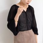 【ノーリーズソフィー/NOLLEY'S sophi】のウォッシャブル楊柳ギャザーブラウス ブラック|ID: prp329100004689291 ipo3291000000033866523