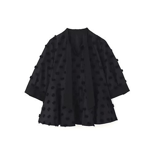 【アドーア/ADORE】のラビットテールジャガードブラウス 人気、トレンドファッション・服の通販 founy(ファニー) 　ファッション　Fashion　レディースファッション　Fashion for Women　トップス・カットソー　Cut & Sew Tops　シャツ・ブラウス・オフィスカジュアル　Elegant Blouses & Button-Ups　おすすめ　Recommended / Our Picks　オケージョン　Occasion Wear　シャンブレー　Chambray, Denim-Like Fabric　ジャカード／ジャガード　Jacquard, Woven Pattern　スタンダード　Standard, Basic　タフタ　Taffeta, Structured Fabric　フィット　Fit, Slim Fit　フェミニン　Feminine, Girly　ペプラム　Peplum, Flared Hem　モチーフ　Motif, Design Theme　夏　Summer　春　Spring　S/S・春夏　SS, Spring/Summer, Warm Season　 other-1|ID: prp329100004689301 ipo3291000000034307424
