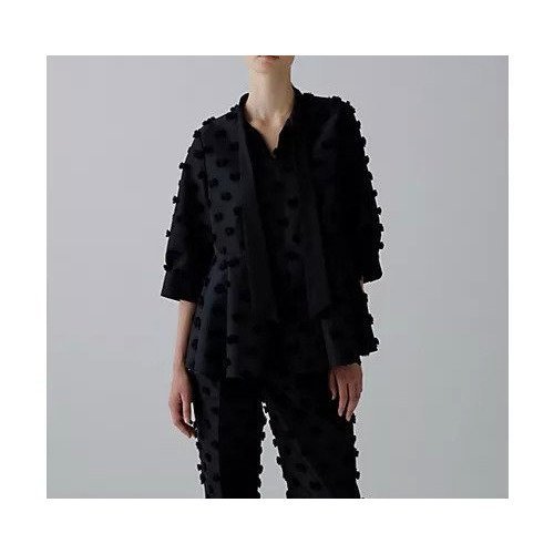 【アドーア/ADORE】のラビットテールジャガードブラウス 人気、トレンドファッション・服の通販 founy(ファニー) 　ファッション　Fashion　レディースファッション　Fashion for Women　トップス・カットソー　Cut & Sew Tops　シャツ・ブラウス・オフィスカジュアル　Elegant Blouses & Button-Ups　おすすめ　Recommended / Our Picks　オケージョン　Occasion Wear　シャンブレー　Chambray, Denim-Like Fabric　ジャカード／ジャガード　Jacquard, Woven Pattern　スタンダード　Standard, Basic　タフタ　Taffeta, Structured Fabric　フィット　Fit, Slim Fit　フェミニン　Feminine, Girly　ペプラム　Peplum, Flared Hem　モチーフ　Motif, Design Theme　夏　Summer　春　Spring　S/S・春夏　SS, Spring/Summer, Warm Season　other-2|ID: prp329100004689301 ipo3291000000034307428
