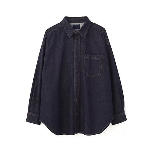 【アドーア/ADORE】のデニムボタンシャツ(ADORE別注カラー) インテリア・キッズ・メンズ・レディースファッション・服の通販 founy(ファニー) 　ファッション　Fashion　レディースファッション　Fashion for Women　トップス・カットソー　Cut & Sew Tops　シャツ・ブラウス・オフィスカジュアル　Elegant Blouses & Button-Ups　おすすめ　Recommended / Our Picks　スタンダード　Standard, Basic　デニム　Denim, Jeans Material　ハンド　Hand, Handmade　ビンテージ　Vintage, Retro Style　フォルム　Silhouette, Form　ベーシック　Basic, Essential　モダン　Modern, Contemporary　リラックス　Relax, Relaxed Fit　別注　Limited Edition, Custom Order　ネイビー|ID: prp329100004689303 ipo3291000000034694814