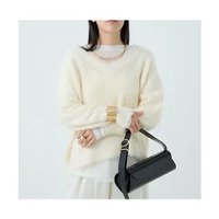 【カオス/Chaos】のシルファーVネックニット 人気、トレンドファッション・服の通販 founy(ファニー) ファッション Fashion レディースファッション Fashion for Women トップス・カットソー Cut & Sew Tops ニット Knit Tops & Sweaters Vネックトップス V-Neck Tops / V-Cut Neckline Shirts 2025年 2025 2025-2026秋冬・A/W Autumn/Winter 2025–26 AW25–26 冬 Winter / This Winter おすすめ Recommended / Our Picks サテン Satin, Glossy Fabric シンプル Simple, Minimal |ID:prp329100004689307