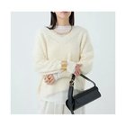 【カオス/Chaos】のシルファーVネックニット 人気、トレンドファッション・服の通販 founy(ファニー) ファッション Fashion レディースファッション Fashion for Women トップス・カットソー Cut & Sew Tops ニット Knit Tops & Sweaters Vネックトップス V-Neck Tops / V-Cut Neckline Shirts 2025年 2025 2025-2026秋冬・A/W Autumn/Winter 2025–26 AW25–26 冬 Winter / This Winter おすすめ Recommended / Our Picks サテン Satin, Glossy Fabric シンプル Simple, Minimal thumbnail アイボリー|ID: prp329100004689307 ipo3291000000034565503