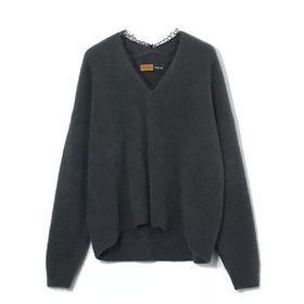 【イーバイエクラ/E by eclat】 Room no.8 for E by eclat ヘアリーレースVネックニット人気、トレンドファッション・服の通販 founy(ファニー) ファッション Fashion レディースファッション Fashion for Women トップス・カットソー Cut & Sew Tops ニット Knit Tops & Sweaters Vネックトップス V-Neck Tops / V-Cut Neckline Shirts エレガント 上品 Elegant ショルダー Shoulder, Shoulder Strap ドロップ Drop Shoulder, Dropped Style レース Lace, Lace Fabric |ID:prp329100004689312