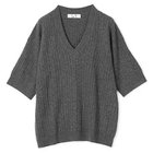 【イーヨ/y YO】のCable half sleeve knit 人気、トレンドファッション・服の通販 founy(ファニー) ファッション Fashion レディースファッション Fashion for Women トップス・カットソー Cut & Sew Tops ニット Knit Tops & Sweaters 2025年 2025 2025-2026秋冬・A/W Autumn/Winter 2025–26 AW25–26 バランス Balance, Style Balance ワイド Wide, Wide Fit 今季 This Season, Current Season thumbnail grey|ID: prp329100004689315 ipo3291000000033866698