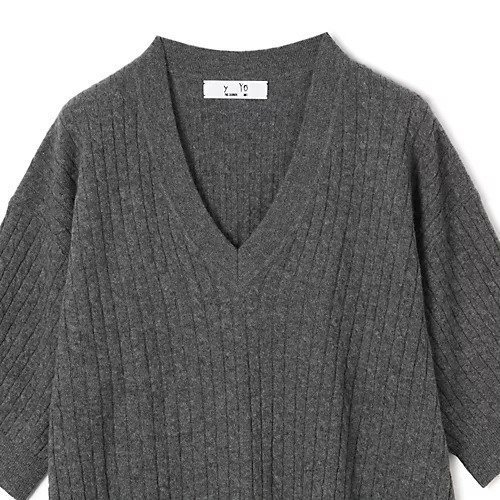 【イーヨ/y YO】のCable half sleeve knit 人気、トレンドファッション・服の通販 founy(ファニー) 　ファッション　Fashion　レディースファッション　Fashion for Women　トップス・カットソー　Cut & Sew Tops　ニット　Knit Tops & Sweaters　2025年　2025　2025-2026秋冬・A/W　Autumn/Winter 2025–26 AW25–26　バランス　Balance, Style Balance　ワイド　Wide, Wide Fit　今季　This Season, Current Season　other-3|ID: prp329100004689315 ipo3291000000033866704