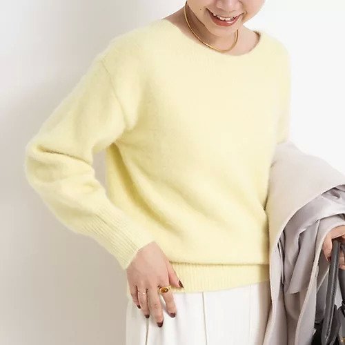 【ノーリーズソフィー/NOLLEY'S sophi】のヘアリー2WAYプルオーバーニット インテリア・キッズ・メンズ・レディースファッション・服の通販 founy(ファニー) ファッション Fashion レディースファッション Fashion for Women トップス・カットソー Cut & Sew Tops ニット Knit Tops & Sweaters カジュアルプルオーバー・ニットトップス Pullovers & Knit Tops / Casual Pullovers 2025年 2025 2025-2026秋冬・A/W Autumn/Winter 2025–26 AW25–26 フォックス Fox, Fox Fur イエロー|ID: prp329100004689317 ipo3291000000033866713