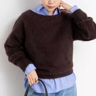 【ノーリーズソフィー/NOLLEY'S sophi】のヘアリー2WAYプルオーバーニット 人気、トレンドファッション・服の通販 founy(ファニー) ファッション Fashion レディースファッション Fashion for Women トップス・カットソー Cut & Sew Tops ニット Knit Tops & Sweaters カジュアルプルオーバー・ニットトップス Pullovers & Knit Tops / Casual Pullovers 2025年 2025 2025-2026秋冬・A/W Autumn/Winter 2025–26 AW25–26 フォックス Fox, Fox Fur thumbnail ダークブラウン|ID: prp329100004689317 ipo3291000000033866717