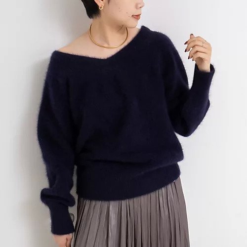 【ノーリーズソフィー/NOLLEY'S sophi】のヘアリー2WAYプルオーバーニット インテリア・キッズ・メンズ・レディースファッション・服の通販 founy(ファニー) https://founy.com/ ファッション Fashion レディースファッション Fashion for Women トップス・カットソー Cut & Sew Tops ニット Knit Tops & Sweaters カジュアルプルオーバー・ニットトップス Pullovers & Knit Tops / Casual Pullovers 2025年 2025 2025-2026秋冬・A/W Autumn/Winter 2025–26 AW25–26 フォックス Fox, Fox Fur |ID: prp329100004689317 ipo3291000000035192580