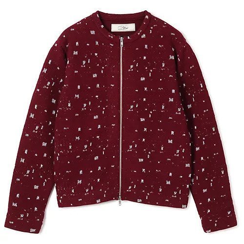 【ピリングス/pillings】のshooting star cardigan インテリア・キッズ・メンズ・レディースファッション・服の通販 founy(ファニー) 　ファッション　Fashion　レディースファッション　Fashion for Women　トップス・カットソー　Cut & Sew Tops　カーディガン・羽織り　Layered Style Cardigans　2025年　2025　2025-2026秋冬・A/W　Autumn/Winter 2025–26 AW25–26　カーディガン　Cardigan, Knitwear　キュプラ　Cupro, Eco Fabric　ジップ　Zip, Zipper　楽ちん　Easy Fit, Comfortable　BURGUNDY|ID: prp329100004689327 ipo3291000000033866790